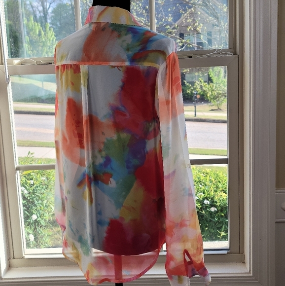 DECREE water color tie-dye blouse - Picture 10 of 11